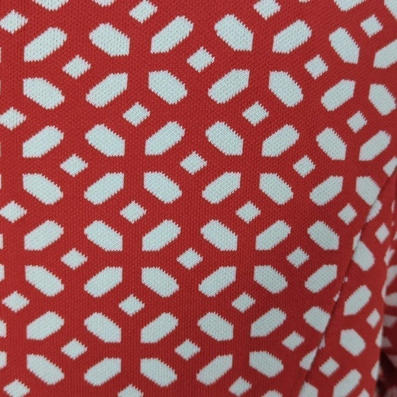 Pink Tartan Womens Heavy Knit Fit‎ and Flare Midi Dress Red Patterned XL - Picture 9 of 12